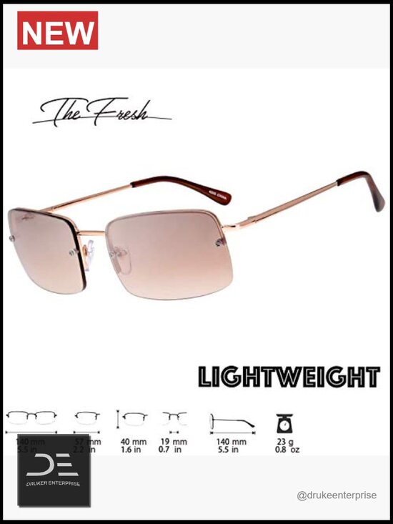Small Rectangular Sunglasses with Spring Hinge main image 6